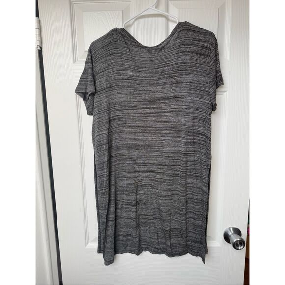 Divided Tunic Medium Women's Space Gray Lightweight Coverup Pool Summer - Picture 3 of 3